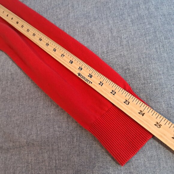 Peak Performance Red V-neck Casual Women Sweater - Picture 8 of 11